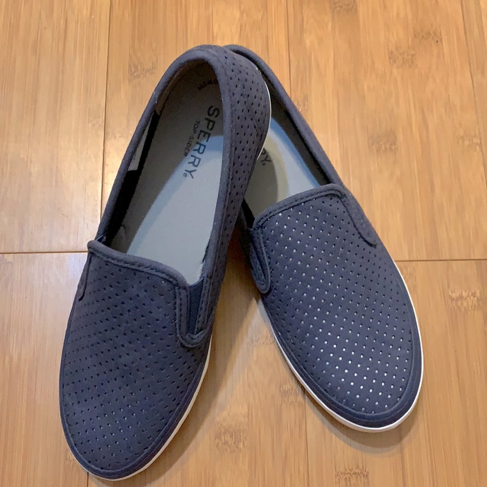 COPY - Sperry Varsity Sneaker, Navy, Size 7.5
